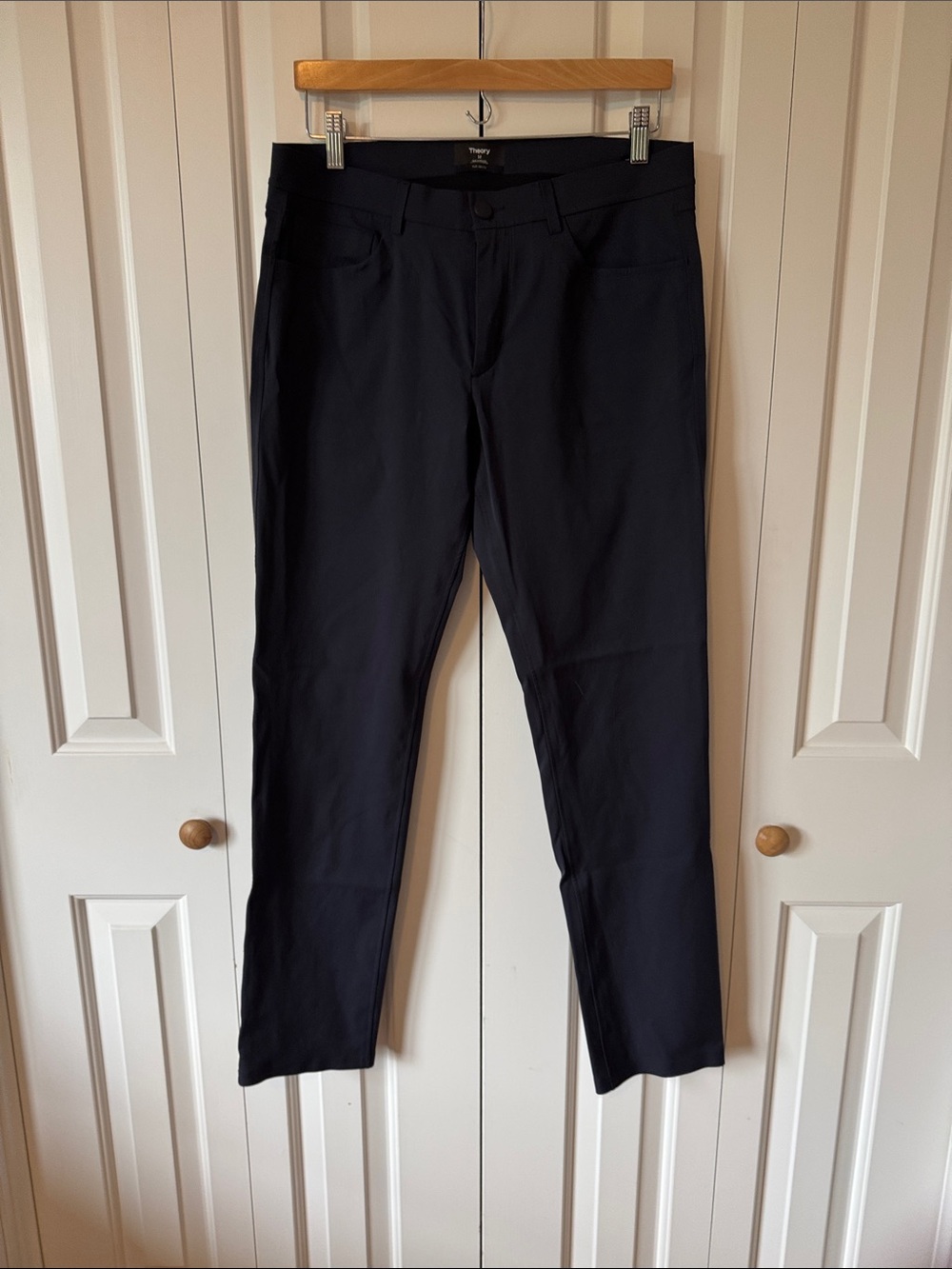 Theory Men's Raffi 5 Picket Slim Fit Navy Chinos